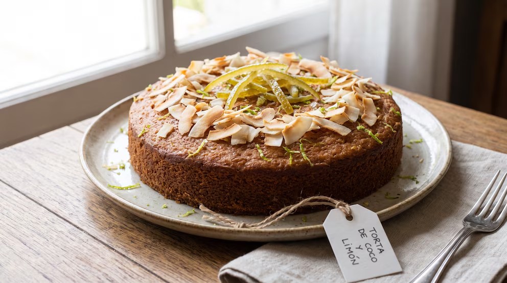 Cómo preparar una torta de coco con ralladura de&nbsp;limón