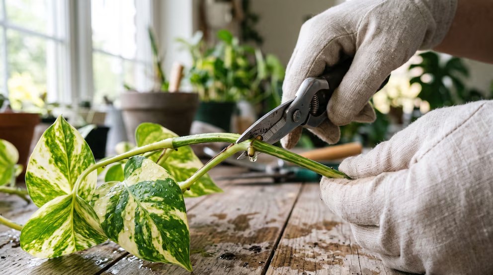 Los pasos para reproducir un potus y conseguir nuevas&nbsp;plantas